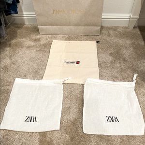 Zara cotton bags, comes with THREE!
